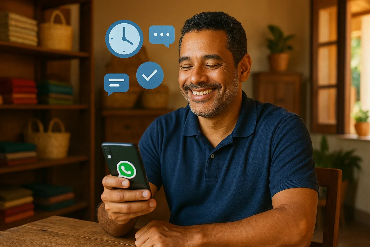 Empresário baiano relaxando com a família